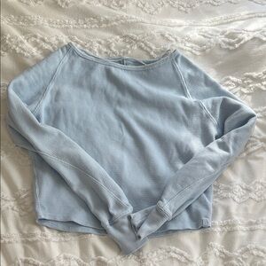 Free People Blue Jess Thermal Long Sleeve We the Free